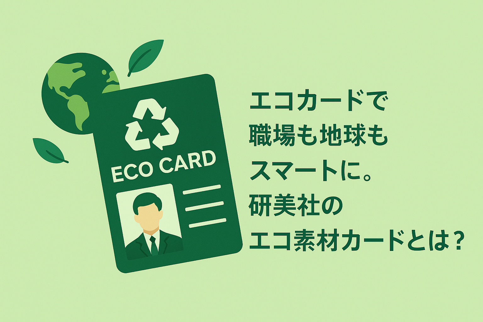 エコ素材を使ったIDカード・社員証｜SDGsに貢献するエコカードのすすめ
