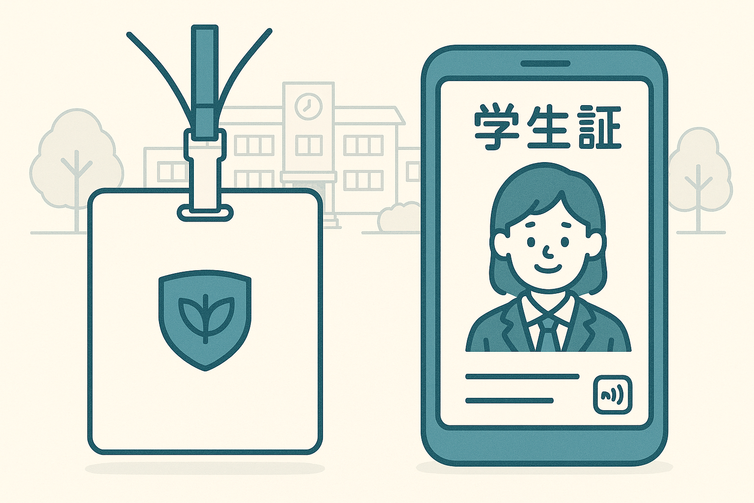 落としても安心！NFC 搭載「デジタル学生証」で学生の個人情報を守る