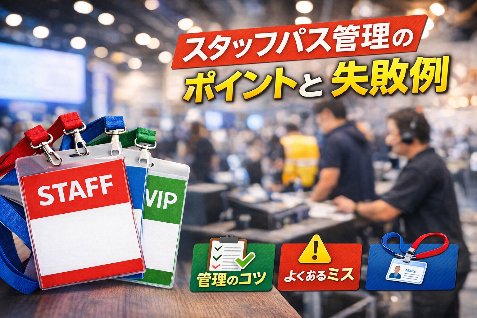 運営をラクにする！スタッフパス管理のポイントと失敗例